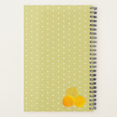 Blätter für Herbstaspeln und Monogramm-Polka-Dotte Planer (Rückseite)