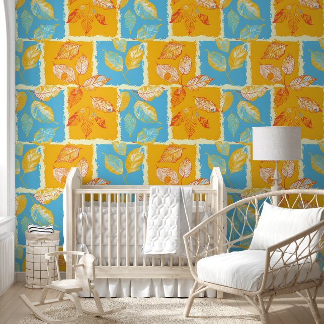 Blätter für Herbstblöcke Tapete (Kinder)