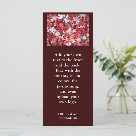 Blätter für Herbstfarben (Stehend Vorderseite)