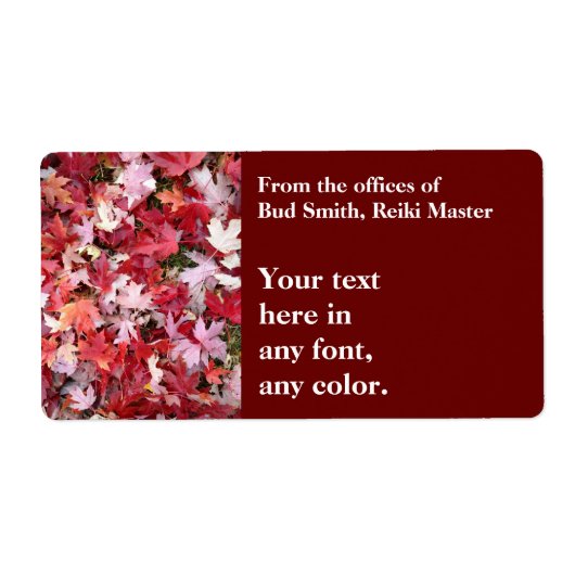 Blätter für Herbstfarben (Vorne)