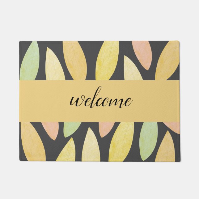 Blätter für Herbstfarben Fußmatte (Vorderseite)