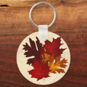 Blätter für Herbstfarben Schlüsselanhänger (Vorderseite)