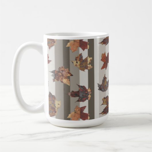 Blätter für Herbstfarben Strippen Kaffeetasse (Links)