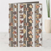 Blätter für Herbstfarben Strippen Karte (Vorderseite)