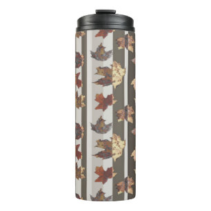 Blätter für Herbstfarben Strippen Thermosbecher
