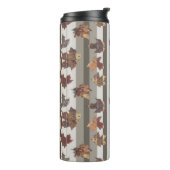 Blätter für Herbstfarben Strippen Thermosbecher (Nach links gedreht)