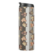 Blätter für Herbstfarben Strippen Thermosbecher (Nach rechts gedreht)