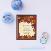 Blätter für Herbstfarben Tree Flyer für kleine Ver (Einzeln)