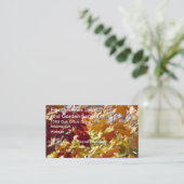 Blätter für Herbstfarben Visitenkarte (Stehend Vorderseite)