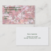 Blätter für Herbstfarben Visitenkarte (Vorne/Hinten)