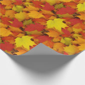 Blätter für Herbstmaple Geschenkpapier (Ecke)