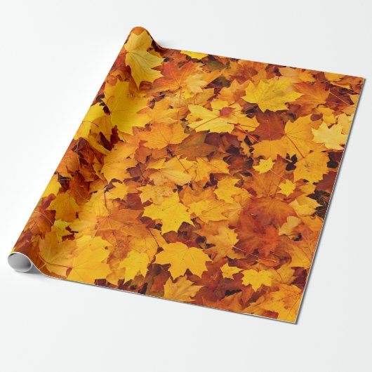 Blätter für Herbstmaple Geschenkpapier (Ungerollt)