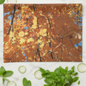 Blätter für Herbstmaple Geschirrtuch (Gefaltet)