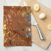Blätter für Herbstmaple Geschirrtuch (Viertel Falte)