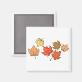 Blätter für Herbstmaple Magnet (Vorderseite/Rückseite)