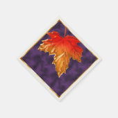 Blätter für Herbstmaple Serviette (Ecke)
