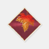 Blätter für Herbstmaple Serviette (Ecke)