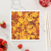 Blätter für Herbstmaple Serviette (Beispiel)