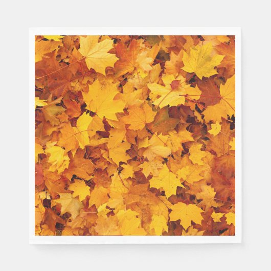 Blätter für Herbstmaple Serviette (Vorderseite)