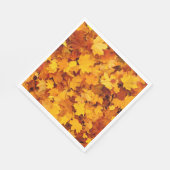 Blätter für Herbstmaple Serviette (Ecke)