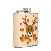 Blätter für Hirschkapelle im Herbst Flachmann (Rechts)