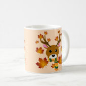 Blätter für Hirschkapelle im Herbst Kaffeetasse (VorderseiteRechts)