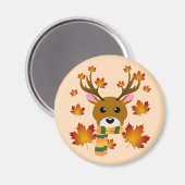 Blätter für Hirschkapelle im Herbst Magnet (Vorderseite/Rückseite)
