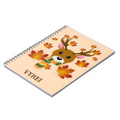 Blätter für Hirschkapelle im Herbst Notizblock (Linke Seite)