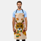 Blätter für Hirschkapelle im Herbst Schürze (Getragen)