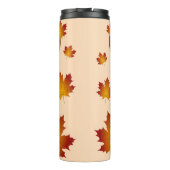 Blätter für Hirschkapelle im Herbst Thermosbecher (Rückseite)
