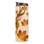 Blätter für Hirschkapelle im Herbst Thermosbecher (Nach rechts gedreht)