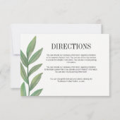 Blätter für Hochzeiten im Wasserfarbenbereich Einladung (Vorderseite)