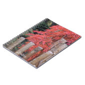 Blätter für japanische Maple und Bambuszaun Notizblock (Linke Seite)