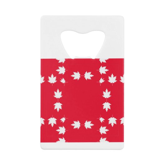 Blätter für kanadische Ahorn Geldbeutel Flaschenöffner (Vorderseite)