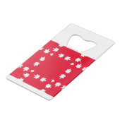 Blätter für kanadische Ahorn Geldbeutel Flaschenöffner (Vorderseite Schrägansicht)