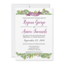 Blätter für Lila und grüne Wasserfarben