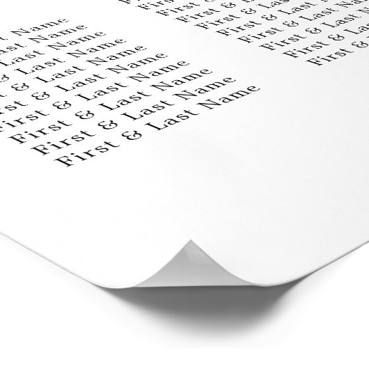 Blätter für Linienfolien Poster (Ecke)