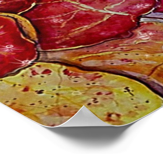 Blätter für Meerestrauben Poster (Ecke)