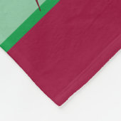 Blätter für moderne grüne und burgundische Pflanze Fleecedecke (Ecke)