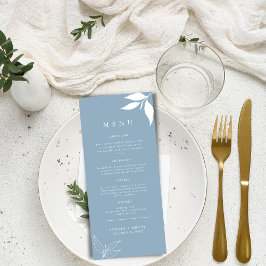 Blätter für moderne Minimalistische Branchen "Dust Menükarte