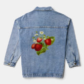 Blätter für Obst und Gemüse Jeansjacke (Rückseite)