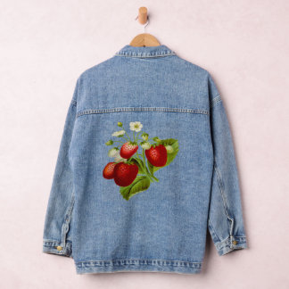 Blätter für Obst und Gemüse Jeansjacke