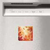 Blätter für personalisiert warme Wasserfarben Magnet (In Situ (Geschirrspüler))