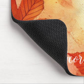Blätter für personalisiert warme Wasserfarben Mousepad (Ecke)