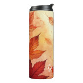 Blätter für personalisiert warme Wasserfarben Thermosbecher (Nach links gedreht)