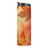Blätter für personalisiert warme Wasserfarben Thermosbecher (Nach rechts gedreht)