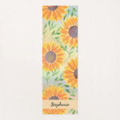 Blätter für personalisierte Wasserfarben Yogamatte (Vorderseite)