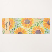 Blätter für personalisierte Wasserfarben Yogamatte (Vorderseite (Horizontal))