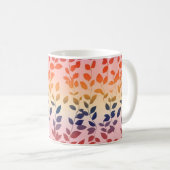 Blätter für Regenbogenfarben Kaffeetasse (VorderseiteRechts)