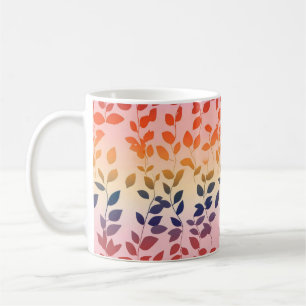 Blätter für Regenbogenfarben Kaffeetasse